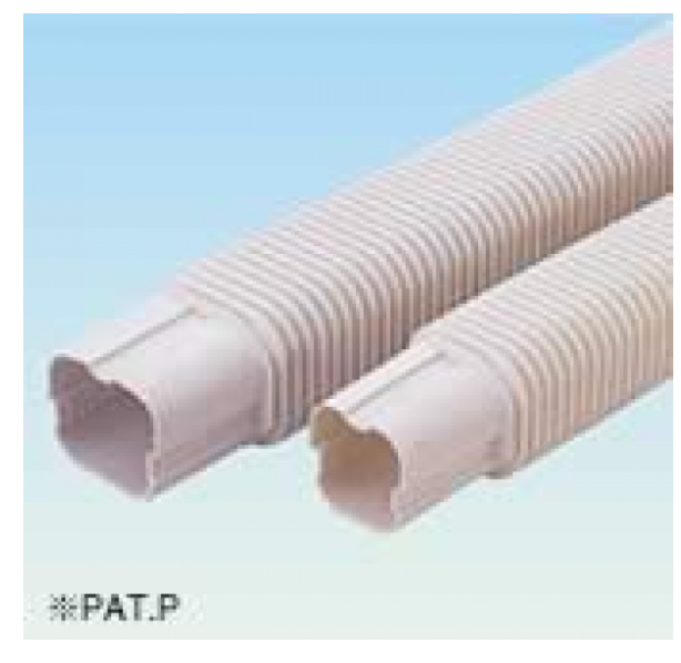"MEC" 日本冷氣裝飾膠槽配件-軟管