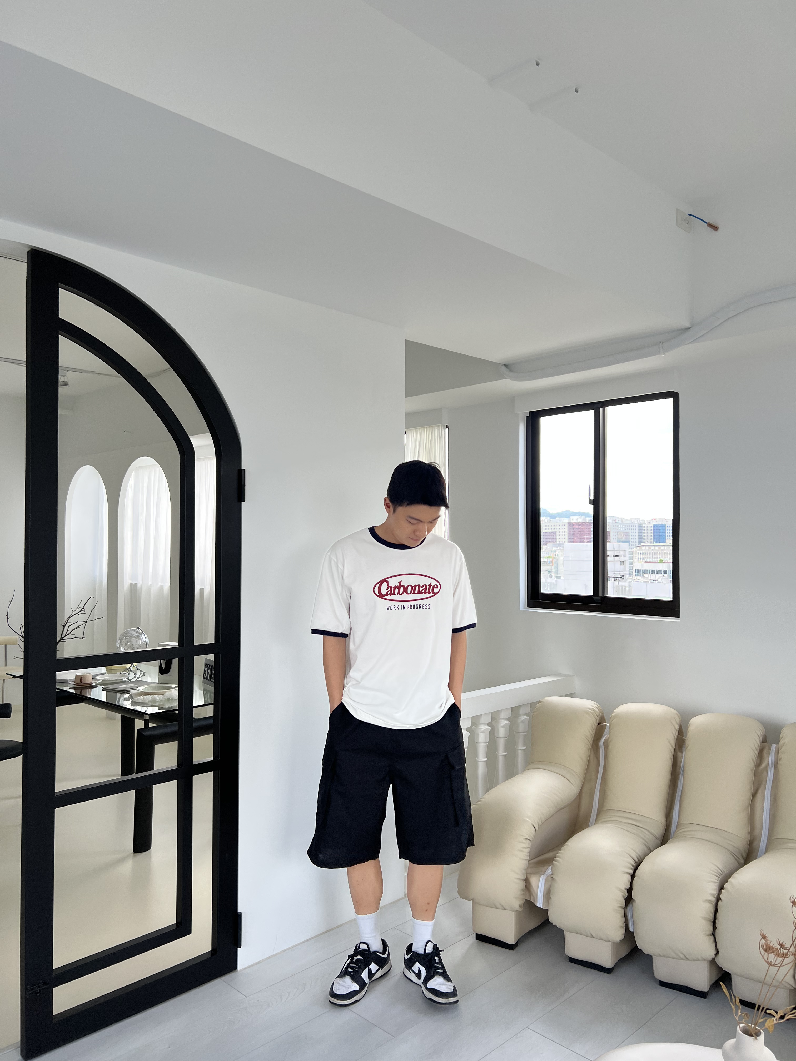 現貨｜多色仿工裝綁腰設計質感短褲