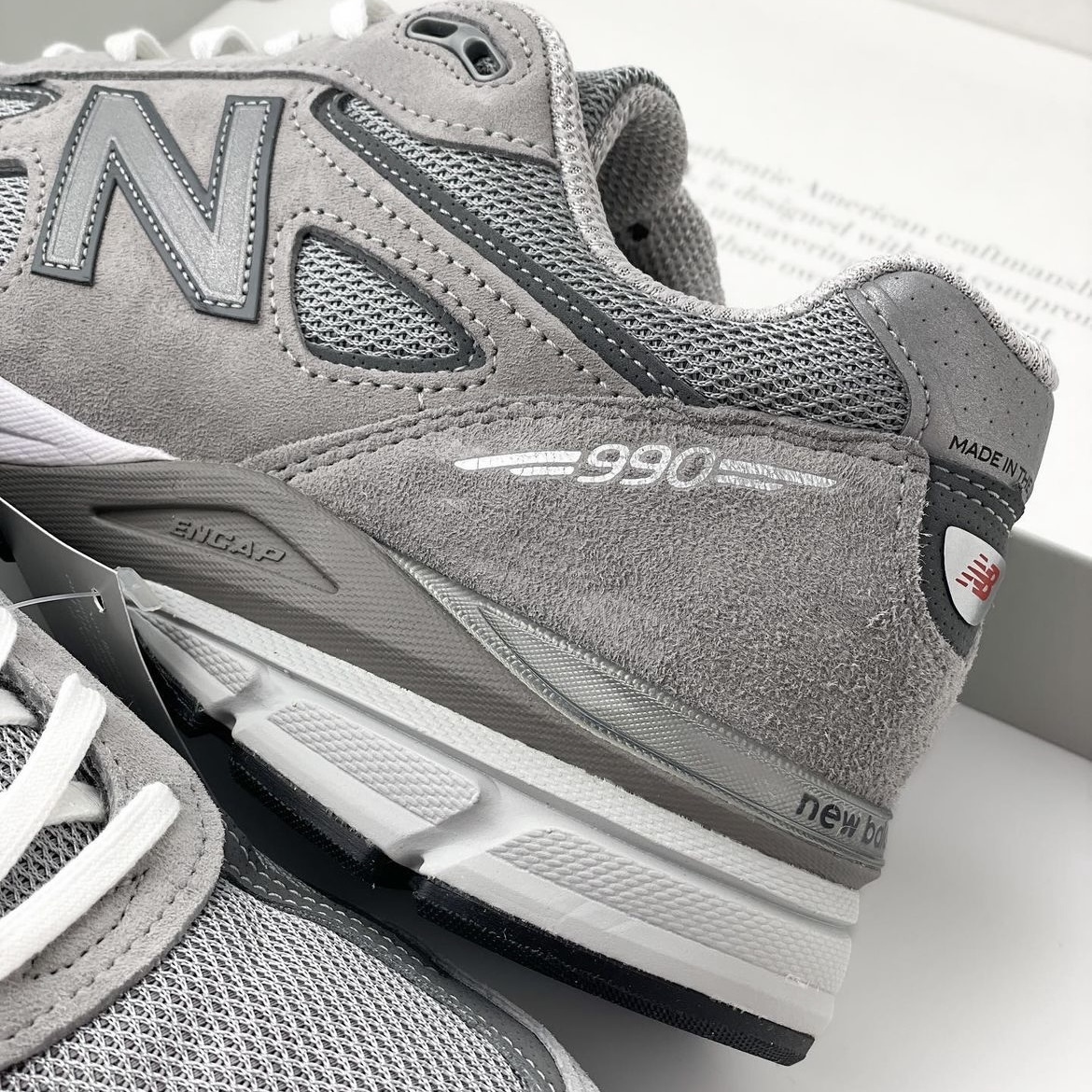 New Balance NB Made US 990v4 美製D楦元祖灰