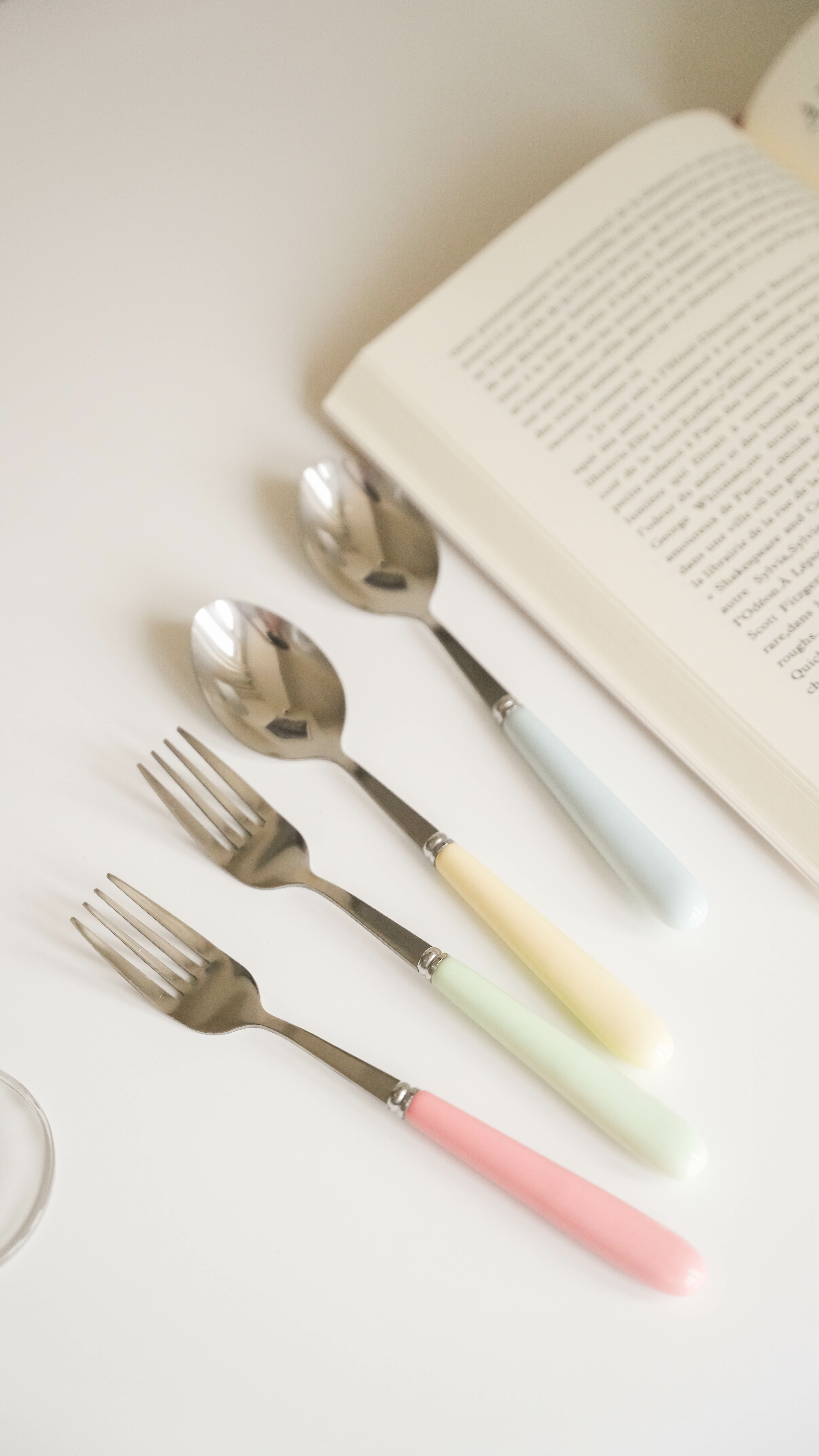 馬卡龍色系湯叉