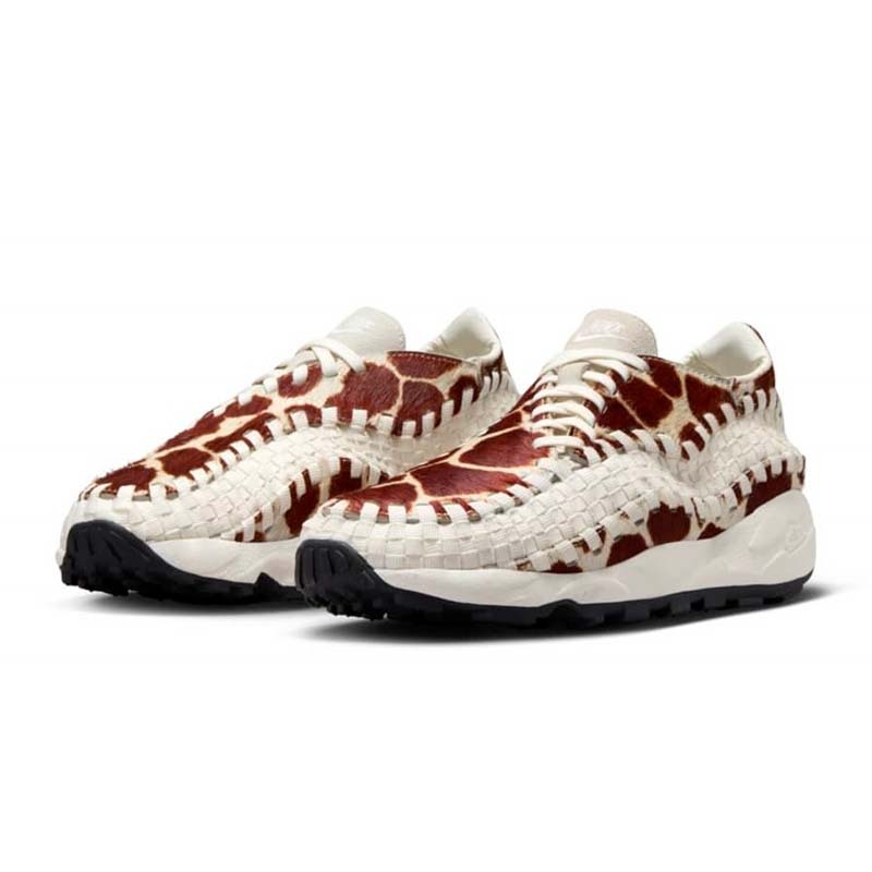 Nike Air Footscape Woven "Cow Print" 咖啡棕乳牛紋 編織鞋 獸毛 女鞋 FB1959-100 [台灣現貨]