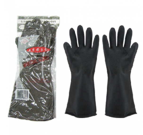 黑色工業膠手套
