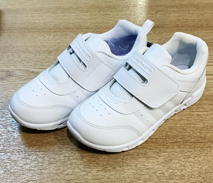 Kinghealth 兒童納米處理超輕真皮鞋墊白球鞋 Size:16-22cm CS-9946