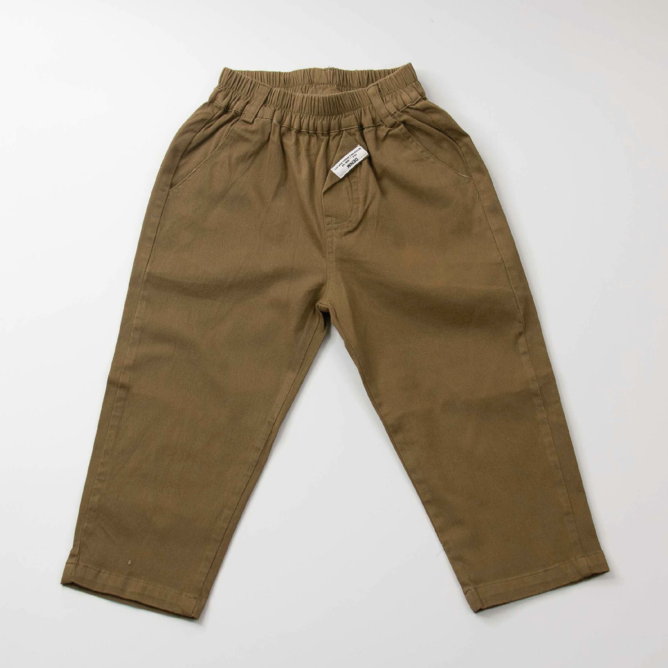 【H35063】英字小標設計休閒褲＊二色