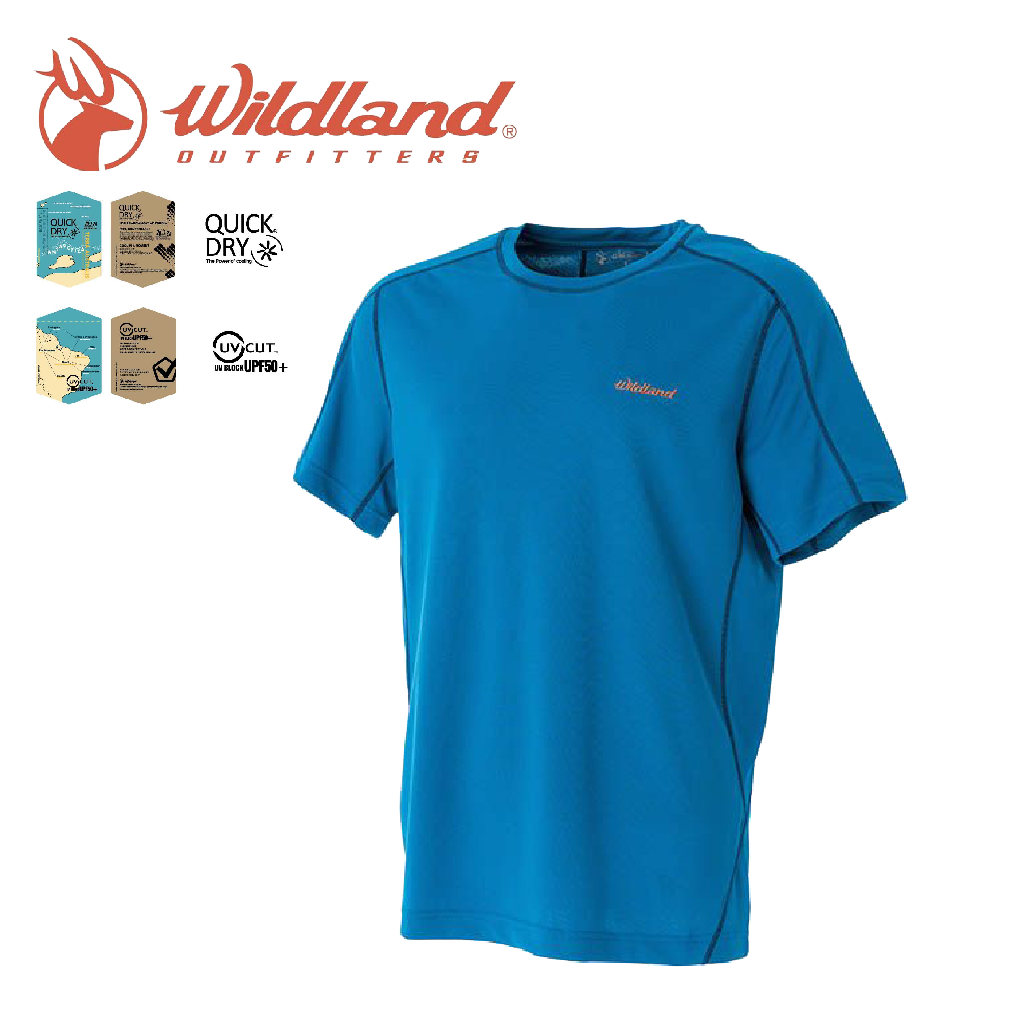 Wildland 荒野 男 COOLMAX抗UV上衣 (4色) 旅遊/露營/戶外運動/登山 10W51620