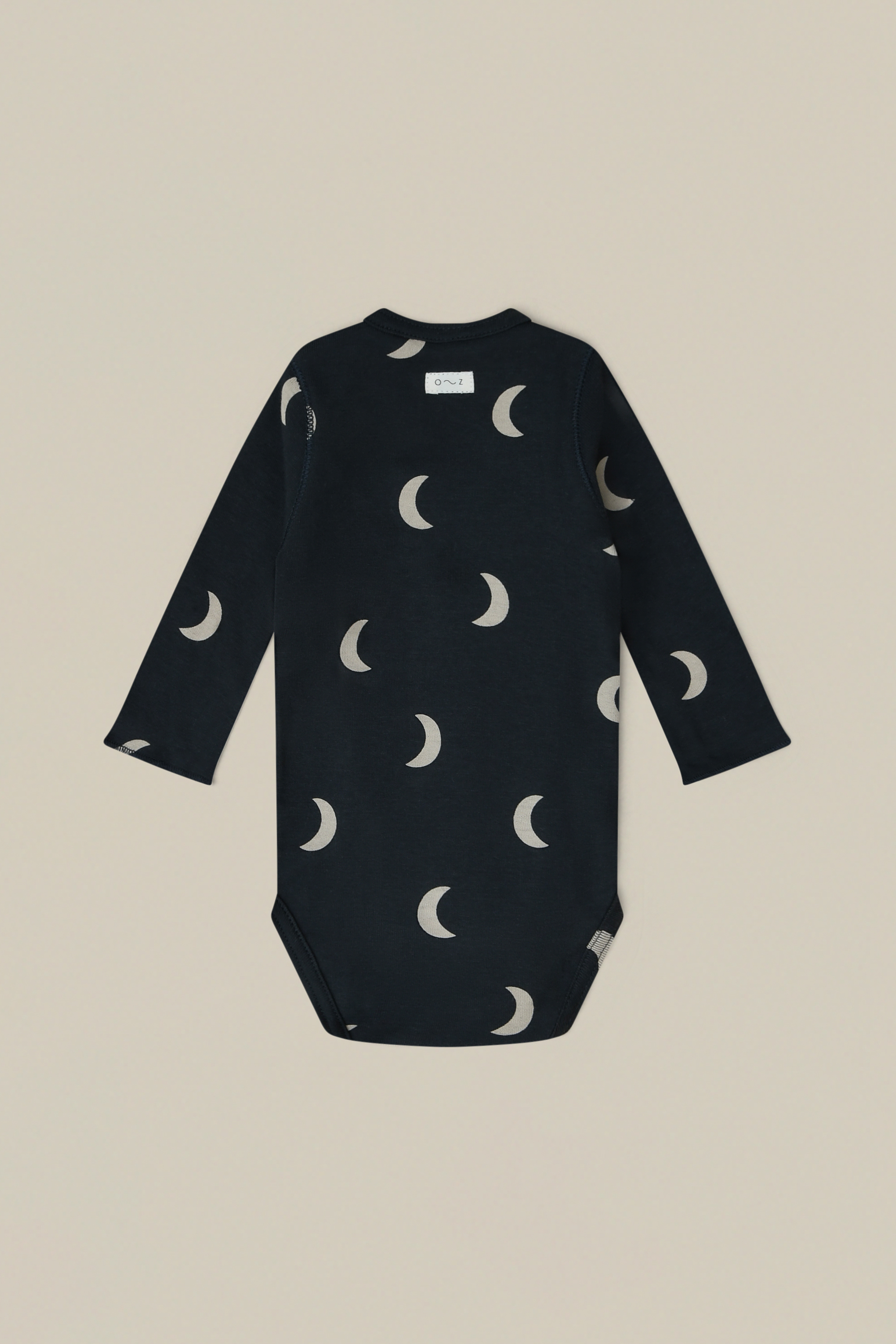 Organic Zoo 炭黑月亮包屁衣 Charcoal Midnight Wrap Bodysuit