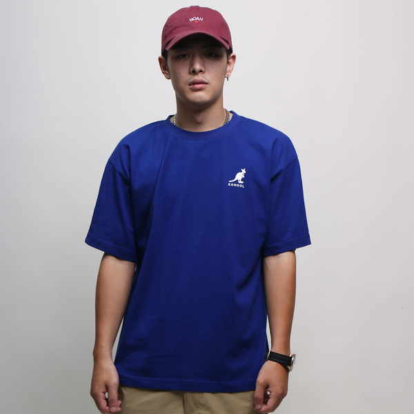 【下殺↘ $399】KANGOL 短袖 短T 胸前小LOGO 2.0 寶藍 背後大圖 袋鼠 休閒 男女6125100782