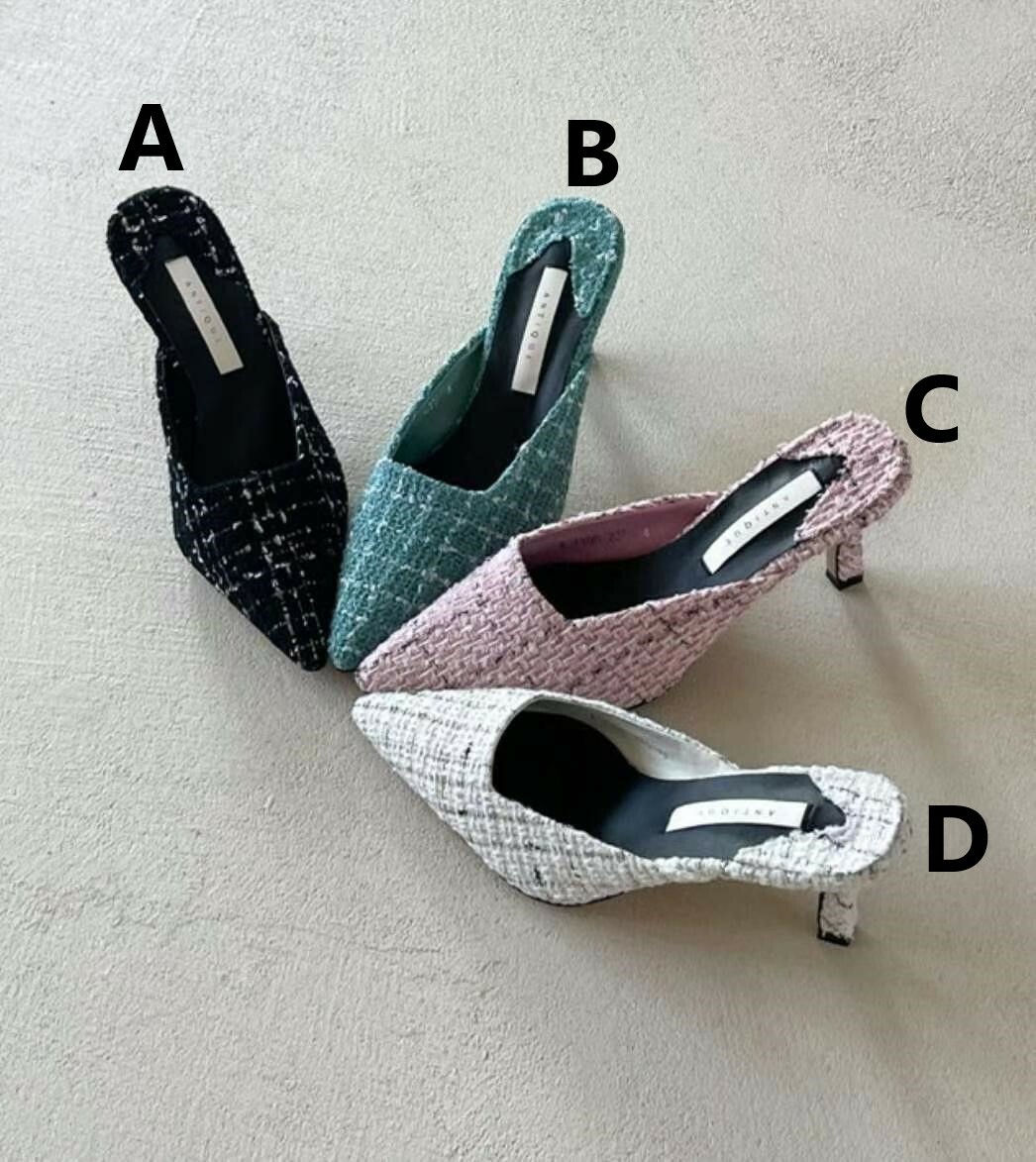 SH#14136 🤎高度氣質花呢鞋