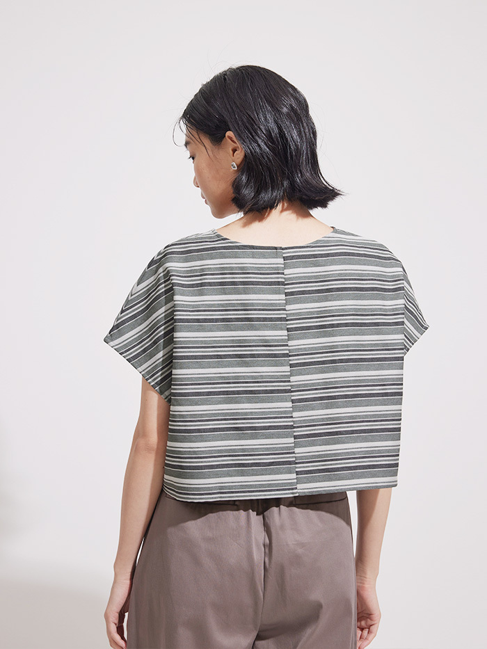 遊人清晨罩衫上衣-綠洲