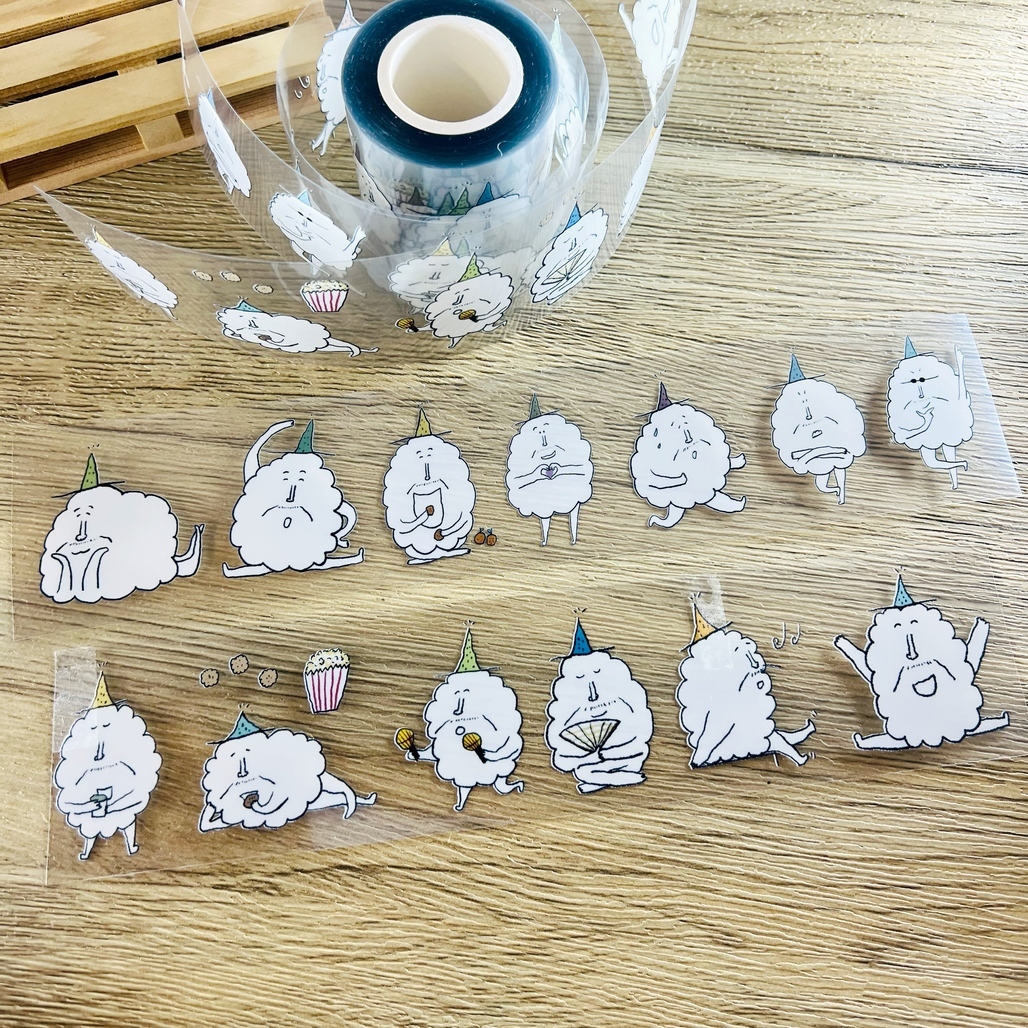 紙山洞．爆米花爺爺日常 5cm亮面PET膠帶 <整捲/分裝>