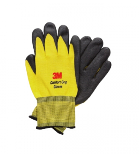 3M 舒適防滑手套-黃色(10對/包)