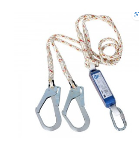 3M PROTECTA FIRST 2米安全扣連大勾孖繩(有減震)-[1390235]