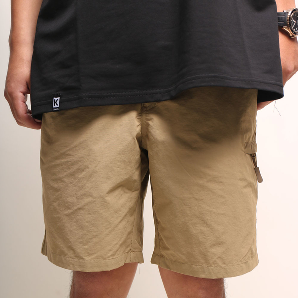 KANGOL 短褲 卡其 防水布料 TNF版型 工裝 男  6121154130