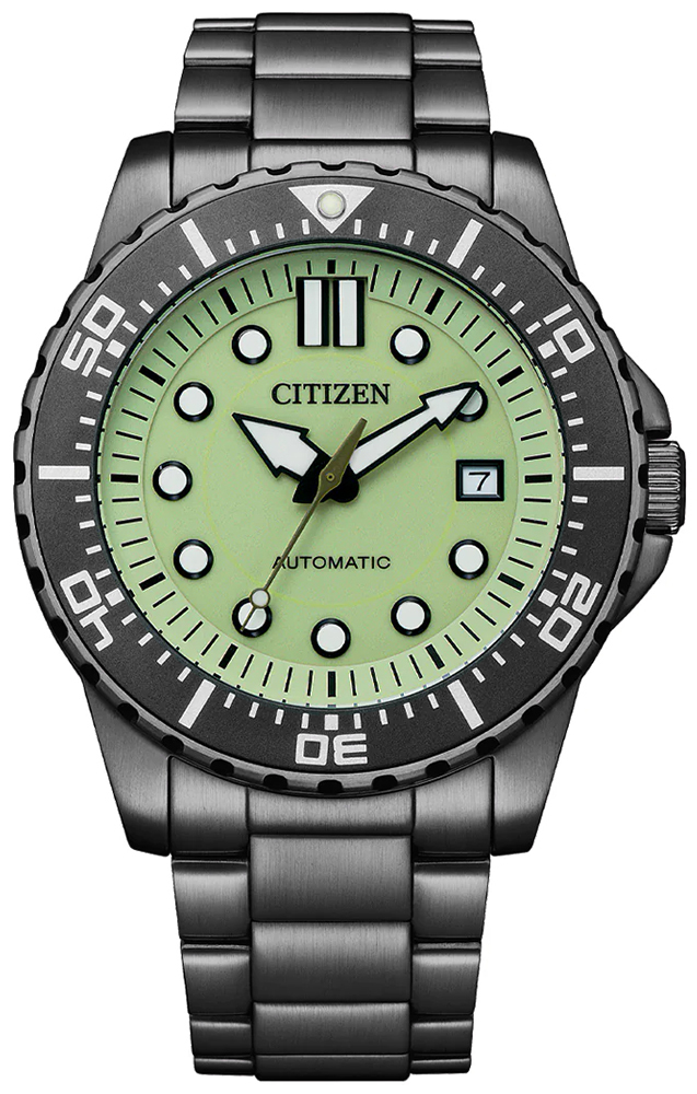 星晨 Citizen NJ0177-84X Automatic Green Dial Stainless Steel 100m Watch 自動手錶 NJ0177-84X