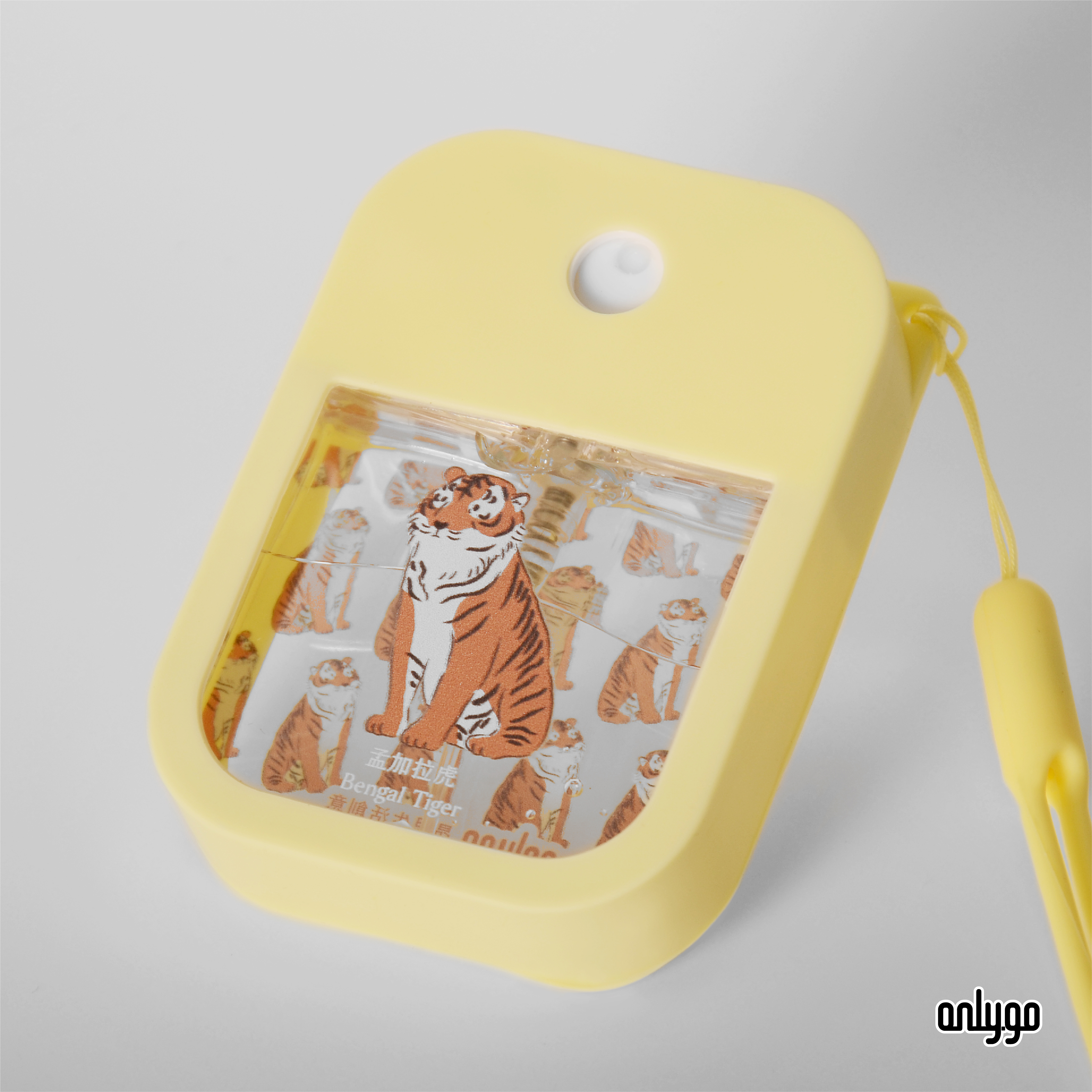 動物イラスト アルコールスプレーボトル（ベンガルトラ）