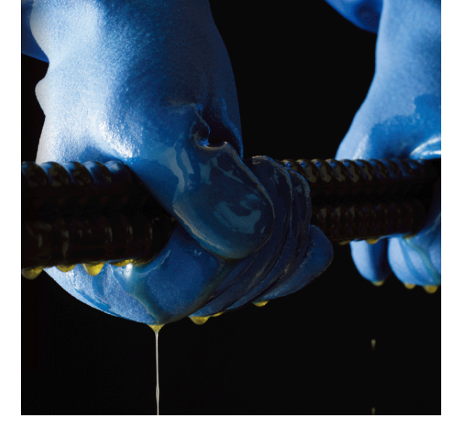 "TOWA"日本#656特級耐油手套(藍色)