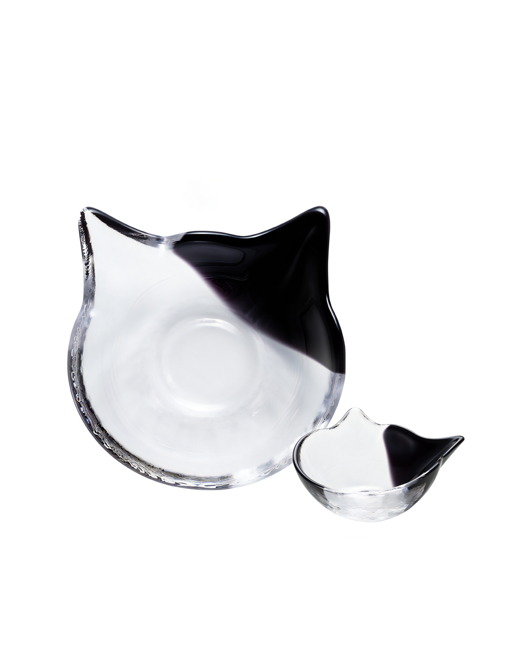 Coconeco 貓兒輪廓小碗 黑耳｜石塚硝子