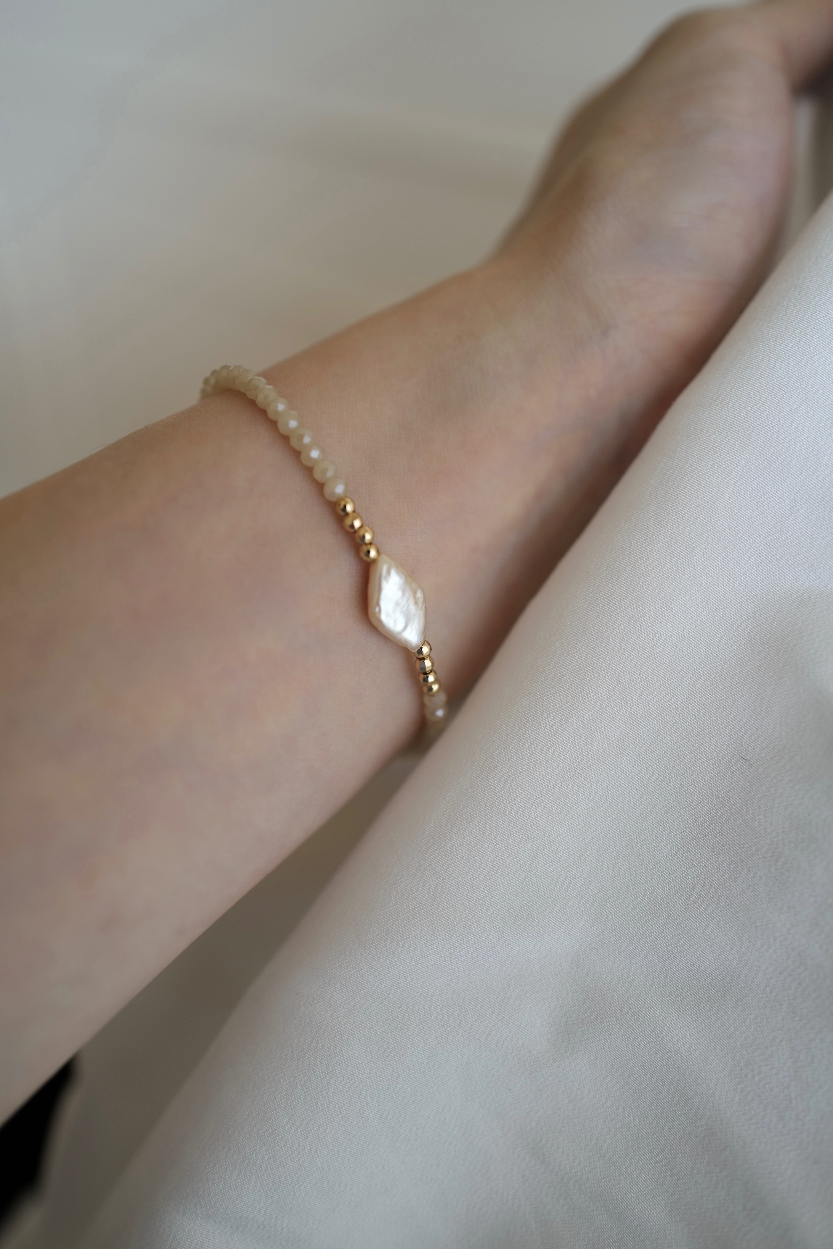DAIYA Pearls Bracelet | 菱形珍珠手鏈
