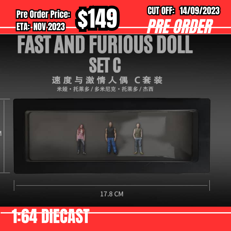 PO-$149 * Moreart * 1:64 Fast and Furious Figure Set C (Set of 3)[OD06/09]