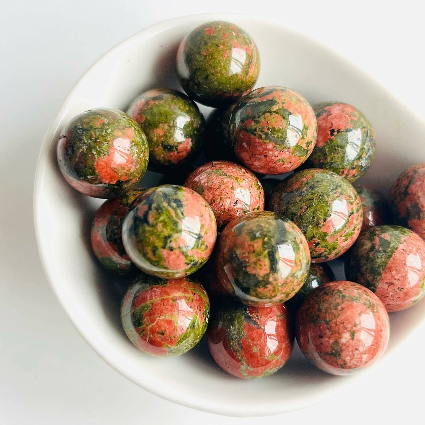 [原石] 花綠寶 水晶小球