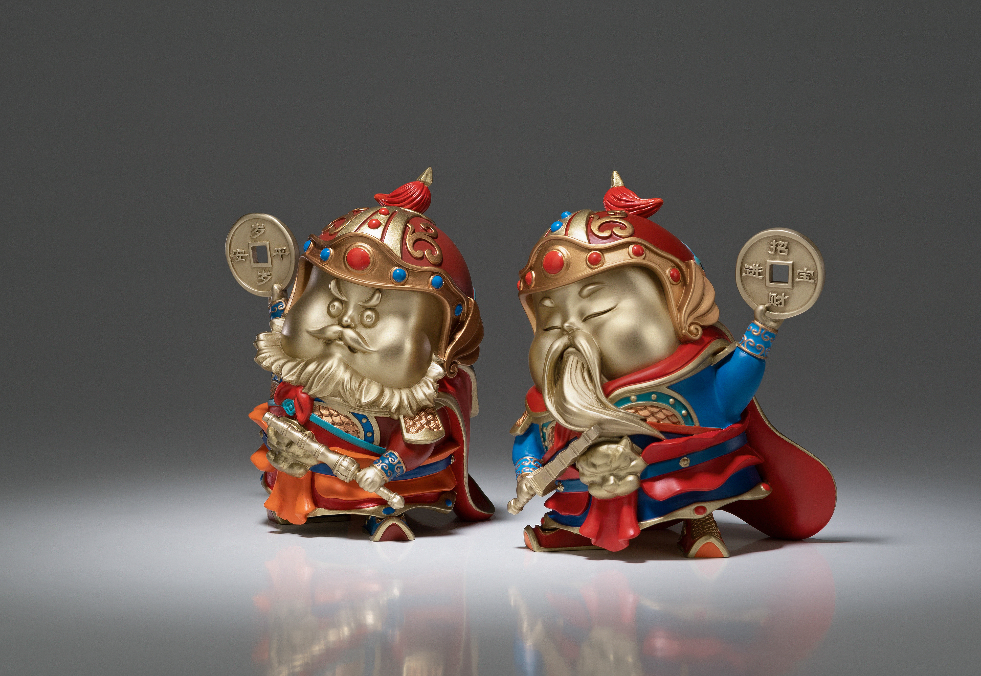 財來門神｜銅作工藝品