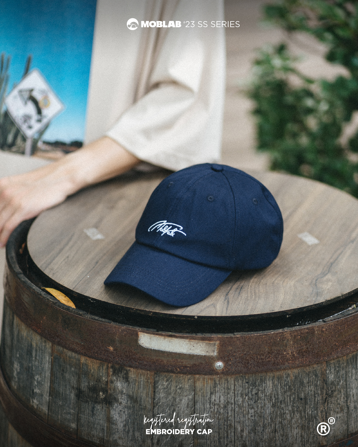 MOBLAB SS EMBROIDERY CAP 刺繡老帽 3色