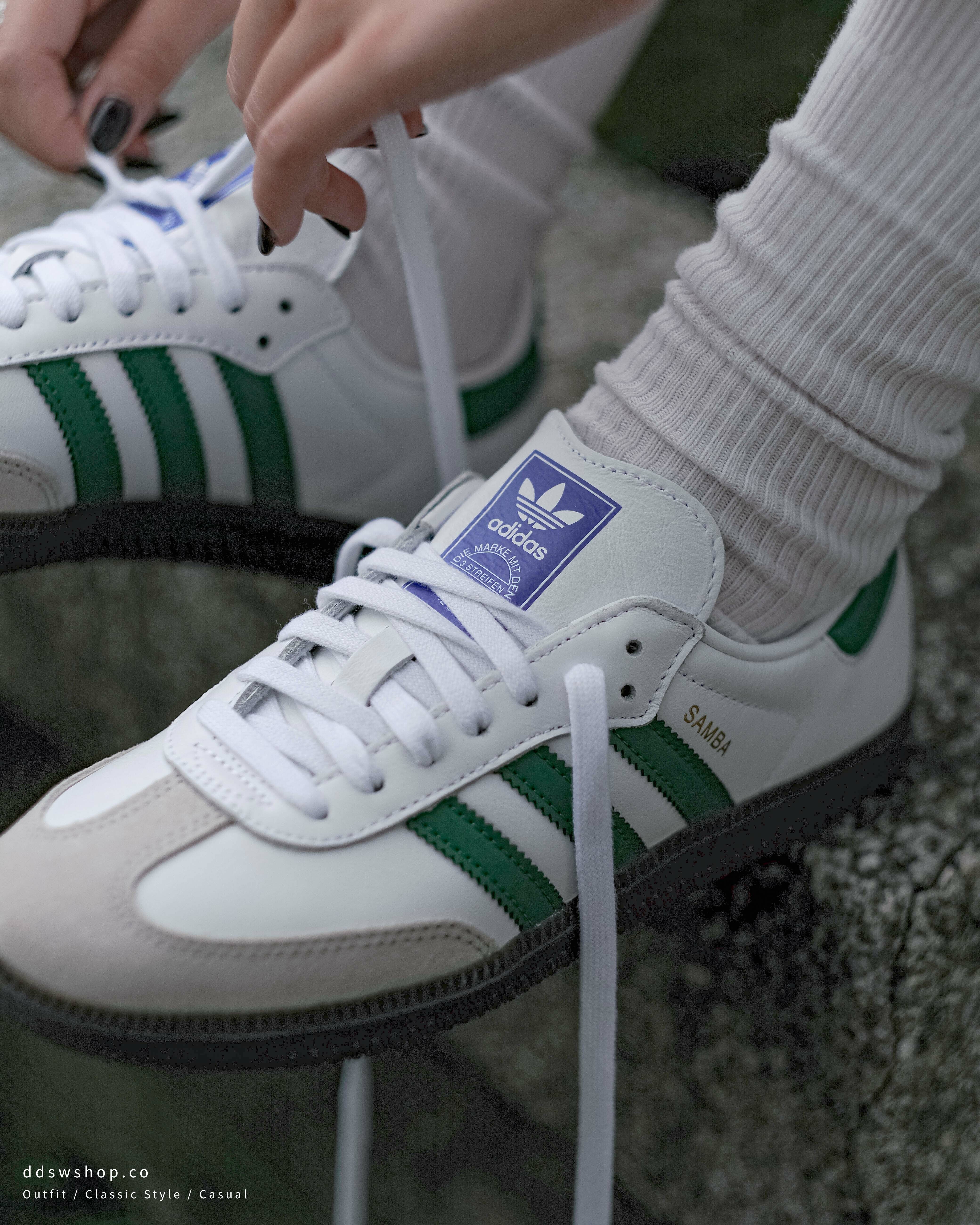 Adidas Originals Samba OG 'White/Green' 復古白綠IG1024