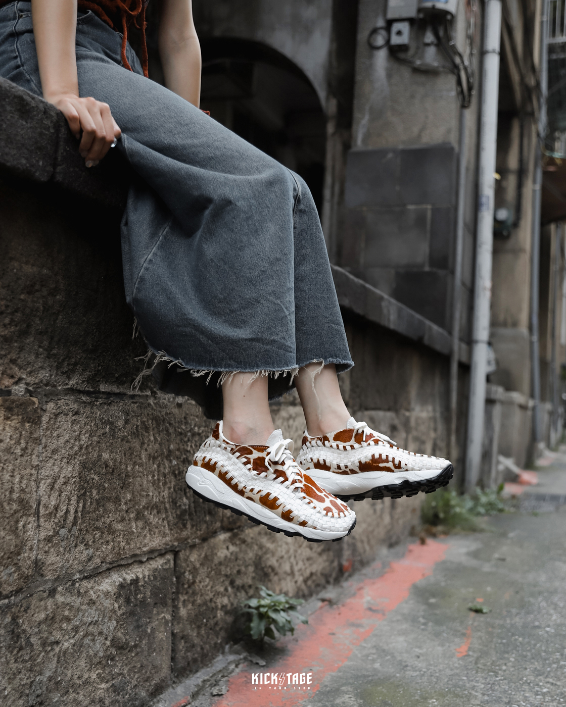 NIKE AIR FOOTSCAPE WOVEN 編織鞋長頸鹿馬毛低筒休閒鞋【FB1959-100】