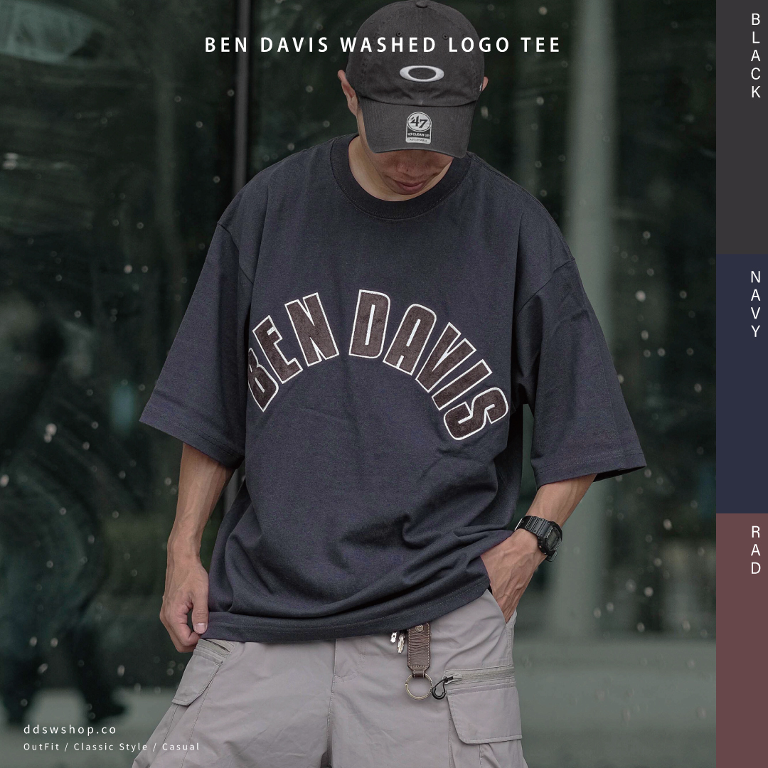 Ben Davis 短袖 日本直送 拱形字母大Logo短踢 碳黑色 綠色 紅咖色