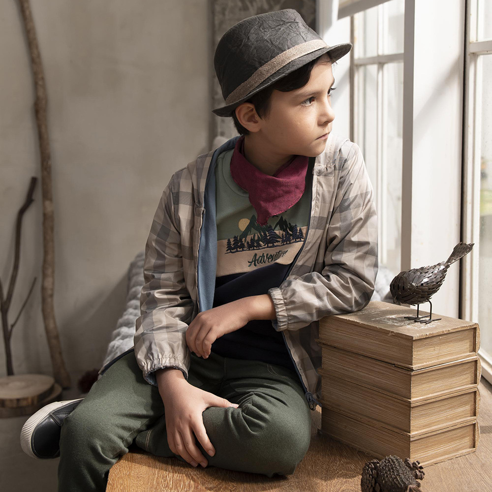 PIPPY 彈性棉鬆緊仿牛仔長褲 綠.藍.黃