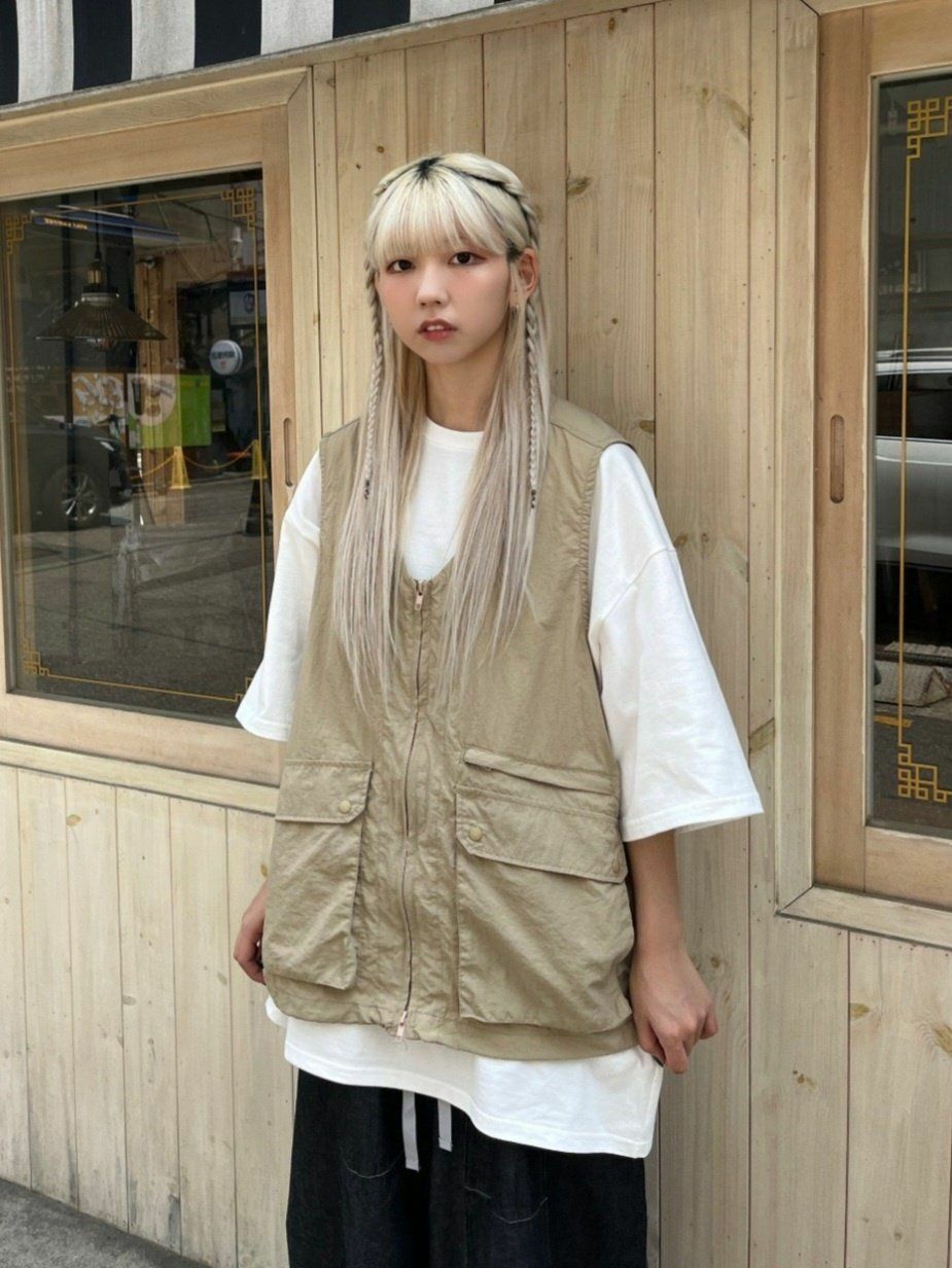 淨色拉鍊背心褸 SPECTOR-003V