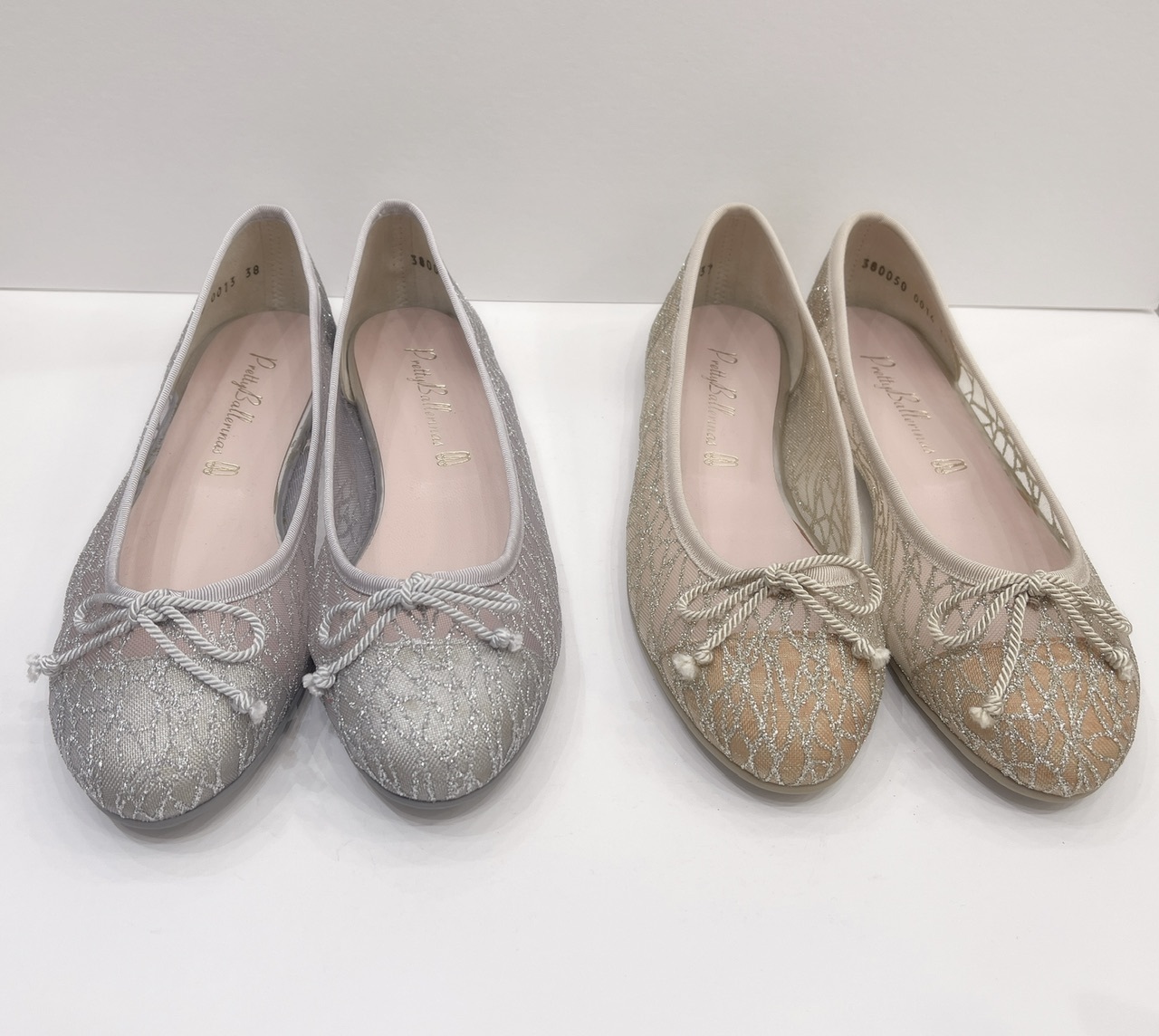 金蔥條紋娃娃鞋