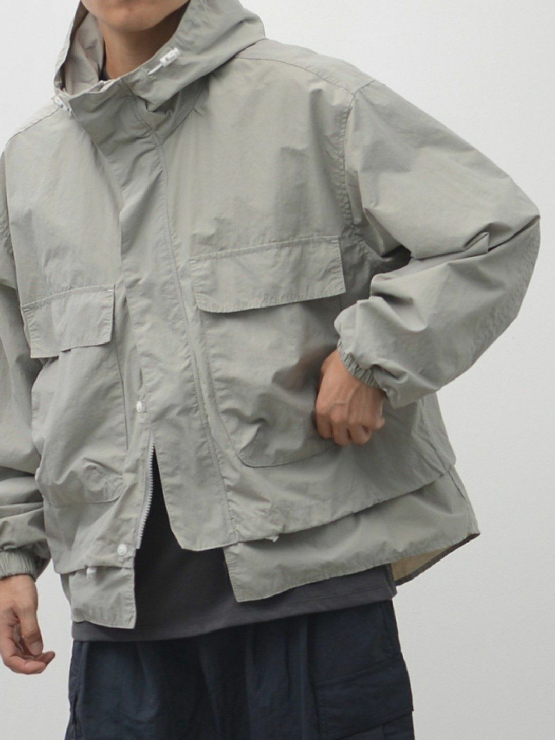 淨色連帽拉鍊外套 SPECTOR-005JK