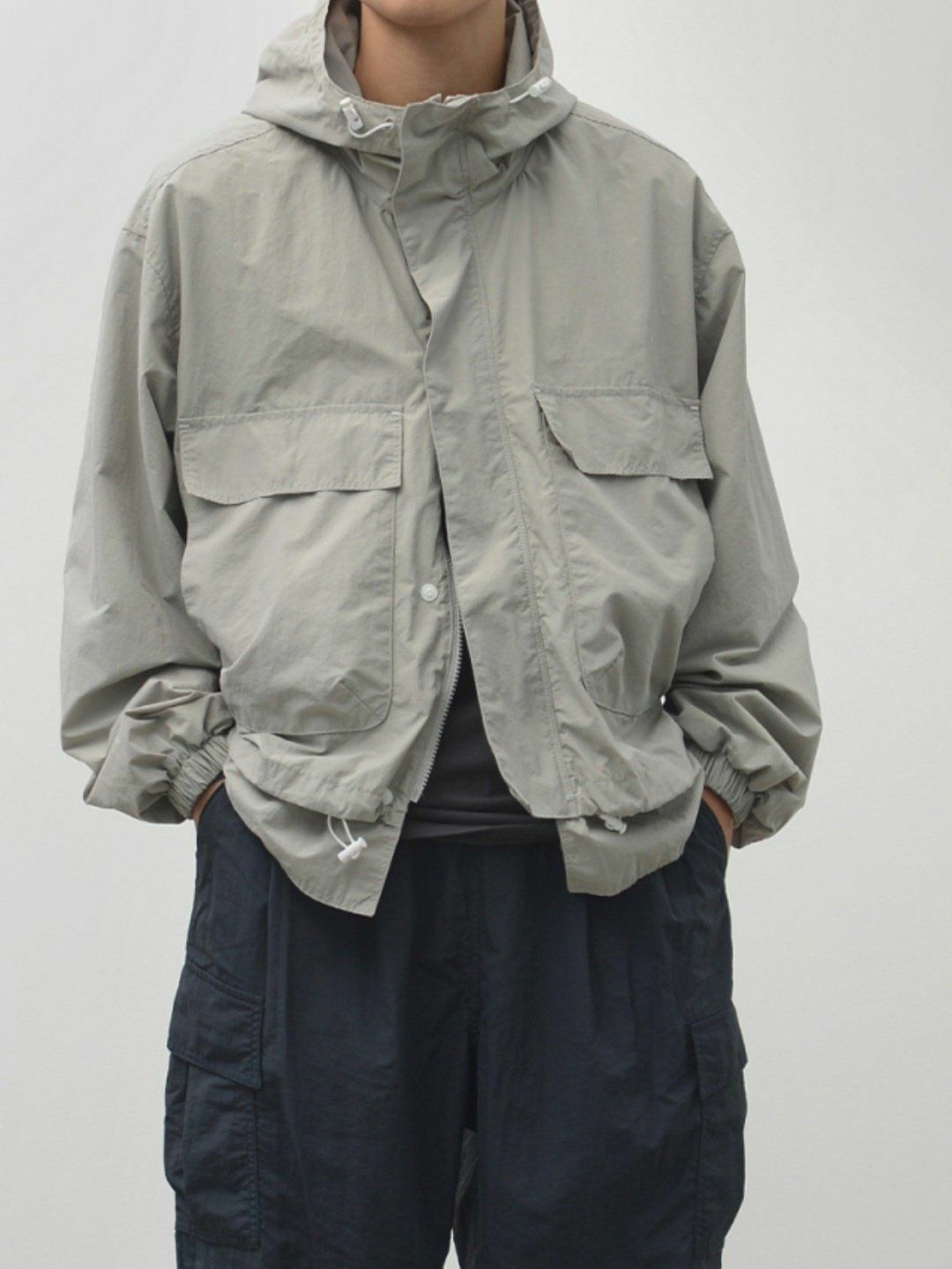 淨色連帽拉鍊外套 SPECTOR-005JK