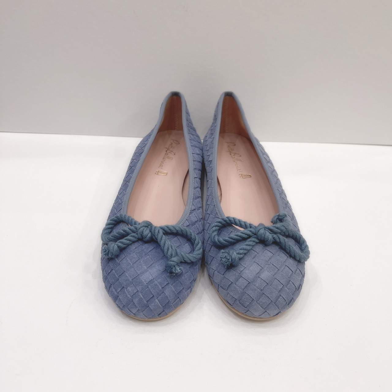 麂皮編織娃娃鞋