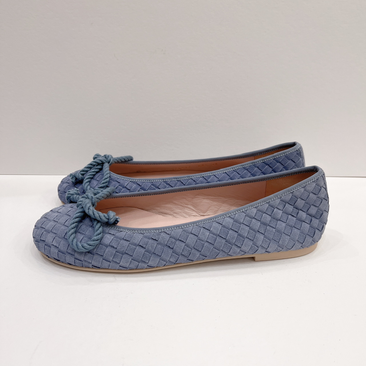 麂皮編織娃娃鞋