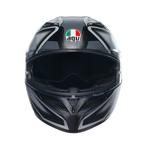 AGV K3 彩繪 COMPOND 消光黑/灰 全罩