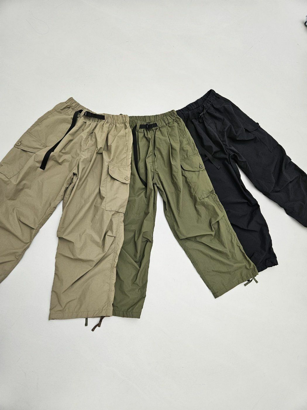 淨色鬆身可束腳工裝褲 SPECTOR-007P