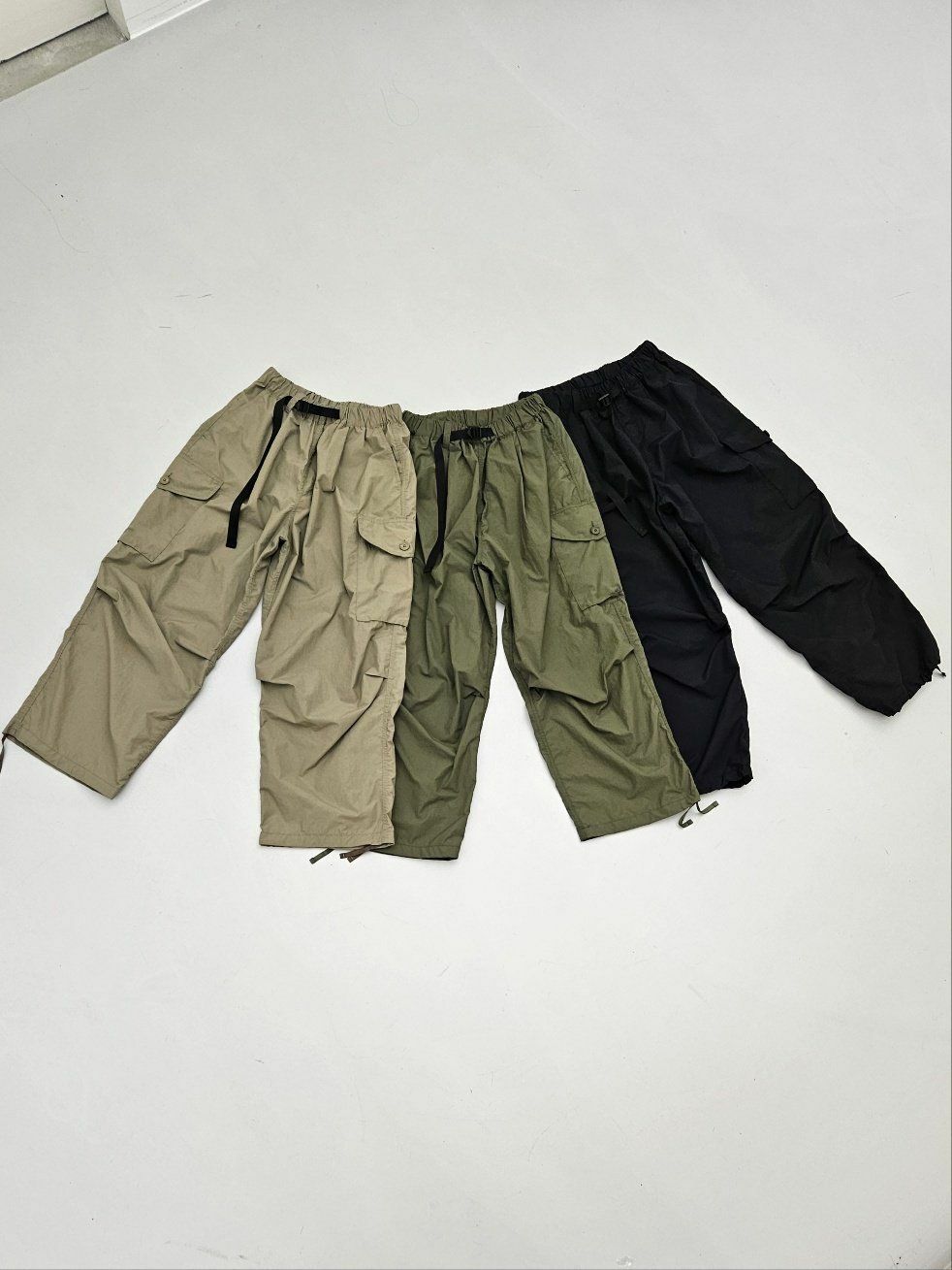 淨色鬆身可束腳工裝褲 SPECTOR-007P