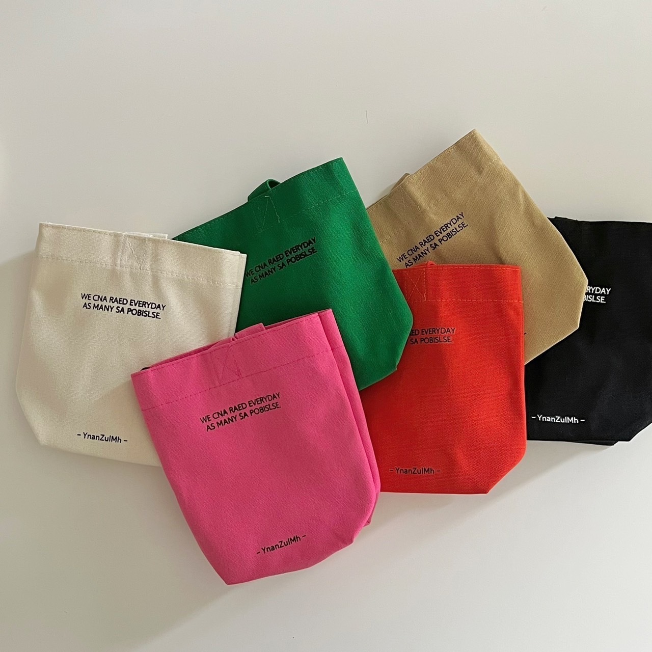 YnanZulMh 飲料提袋 水壺袋 帆布手提袋