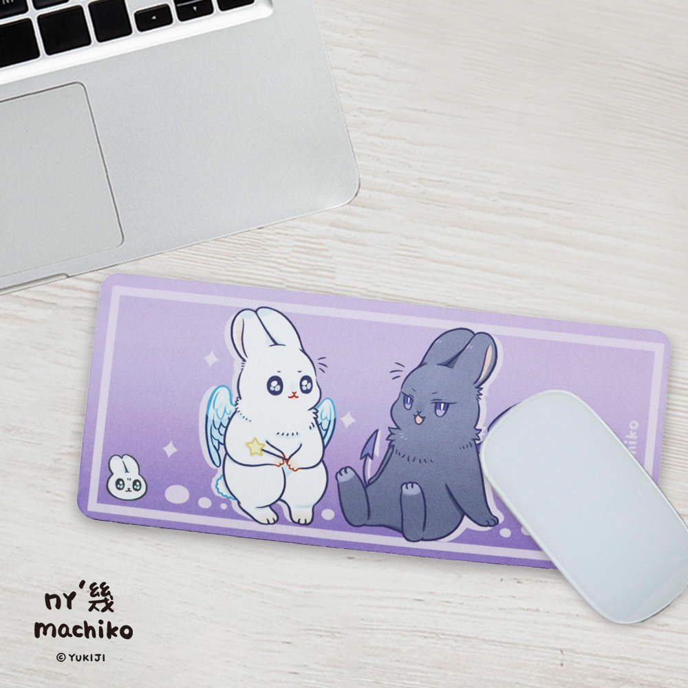 ㄇㄚˊ幾兔-天使＆惡魔兔滑鼠墊
