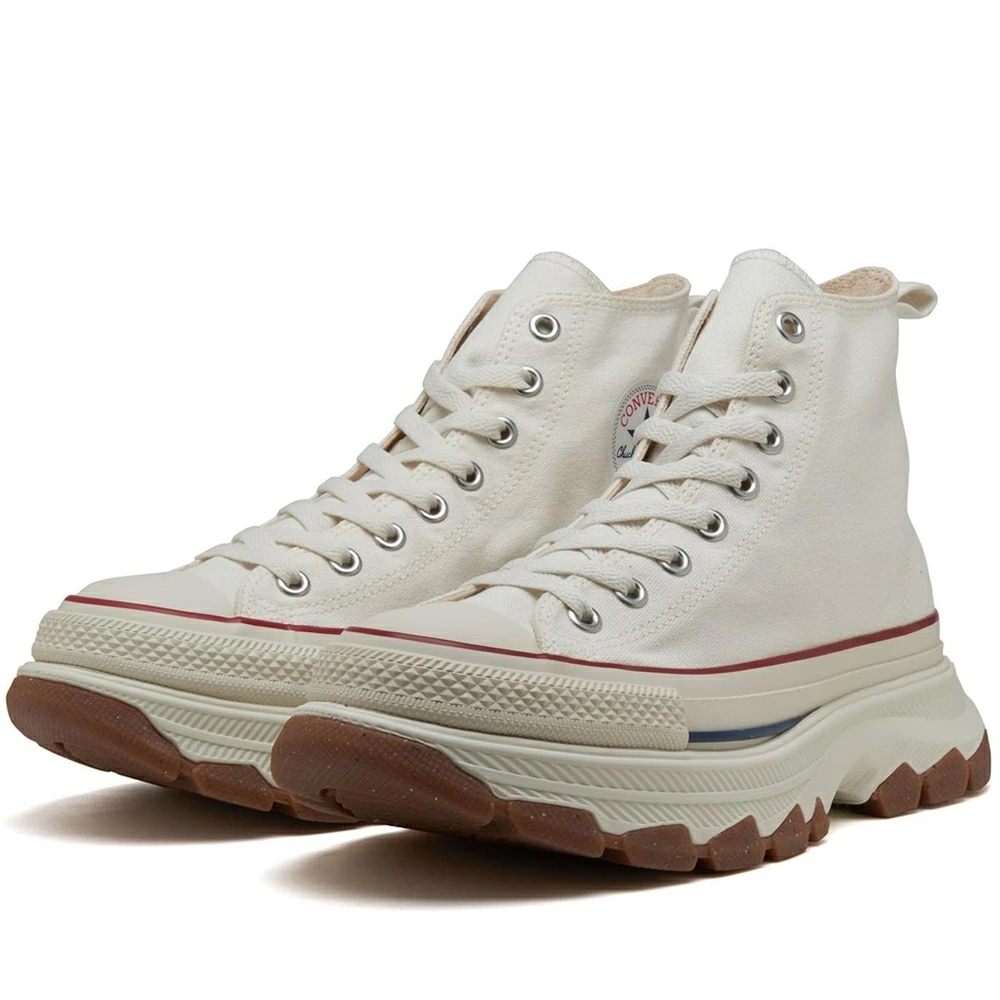 Converse All Star Trekwave OX 日本限定 焦糖 白色 高筒 厚底 帆布鞋 31310071