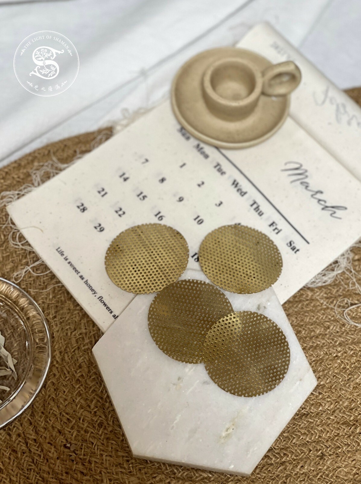 樹脂薰香專用金屬燭台