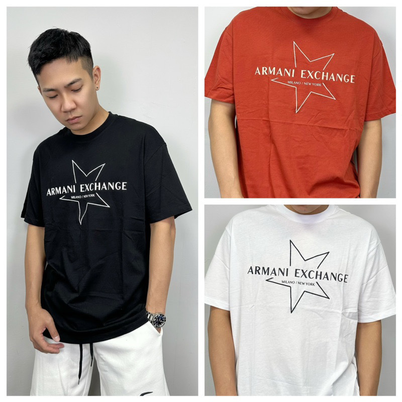 Armani Exchange AX 星星字母 短袖上衣 短T