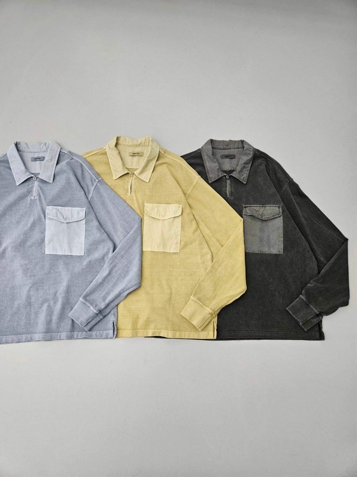 淨色長袖PoloTee SPECTOR-019T