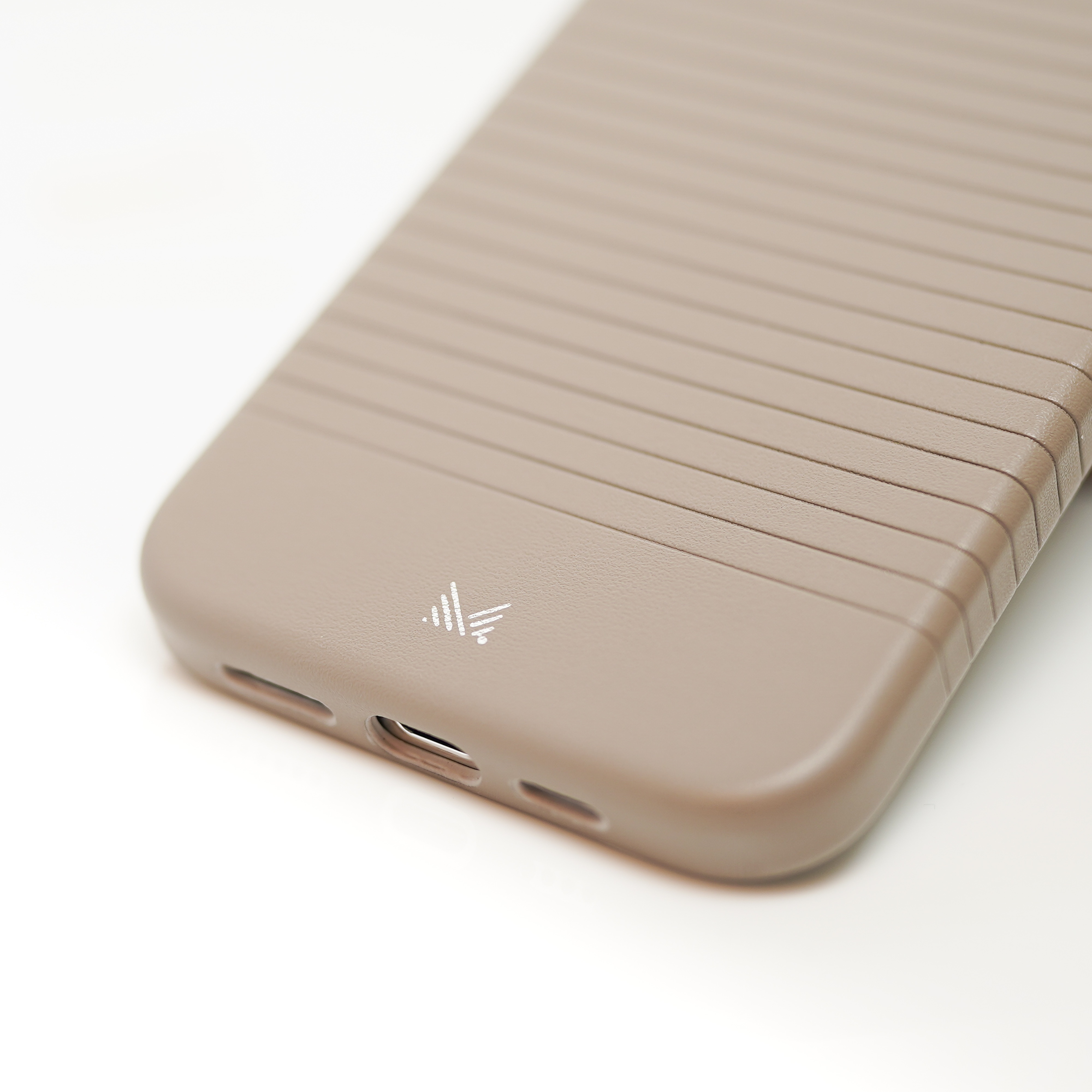 for iPhone 15 Pro | LUCID Refined | Magnetic Charging Compatible Biodegradable Leather Protective Case - Elephant Grey