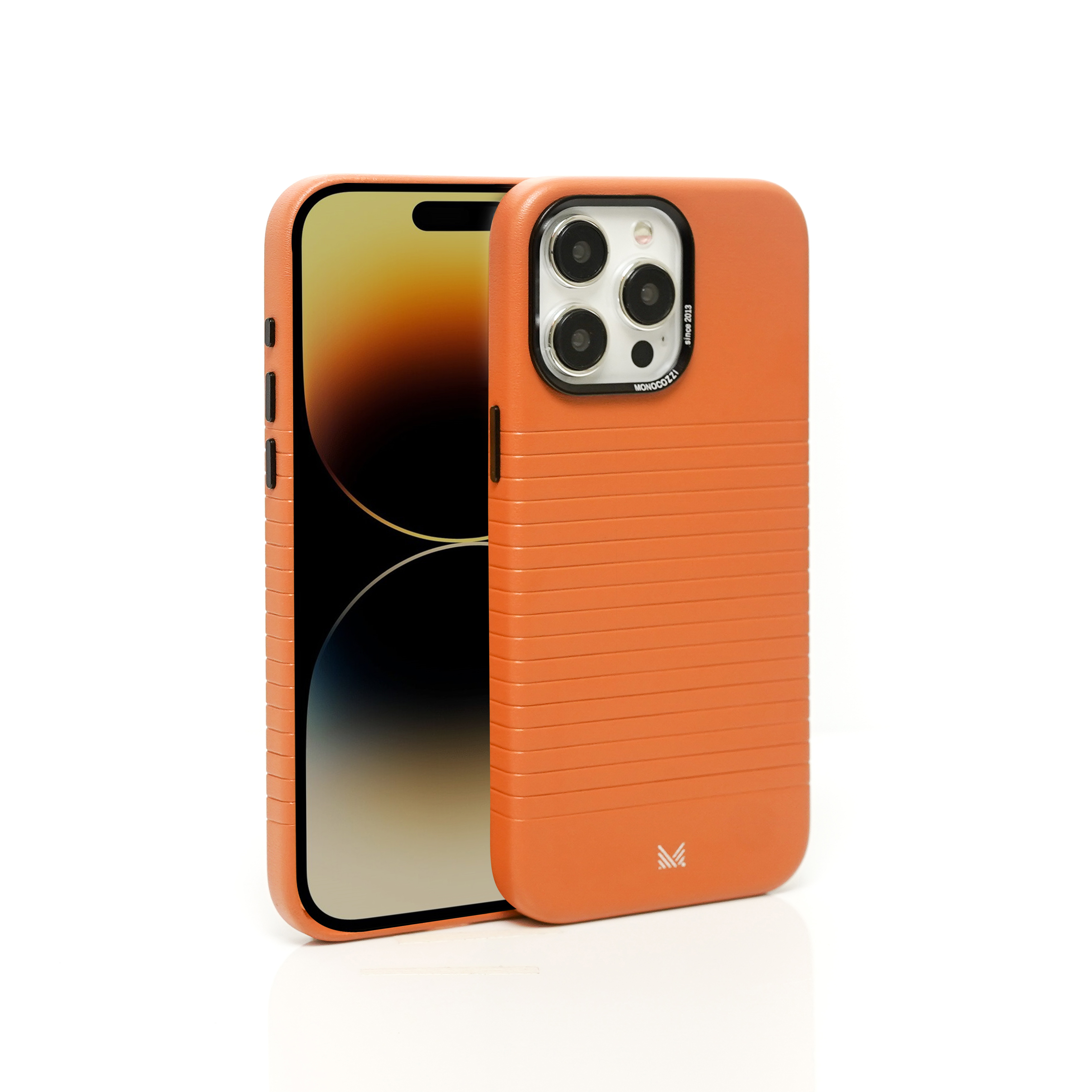 for iPhone 15 Pro Max | LUCID Refined | Magnetic Charging Compatible Biodegradable Leather Protective Case  - English Tan