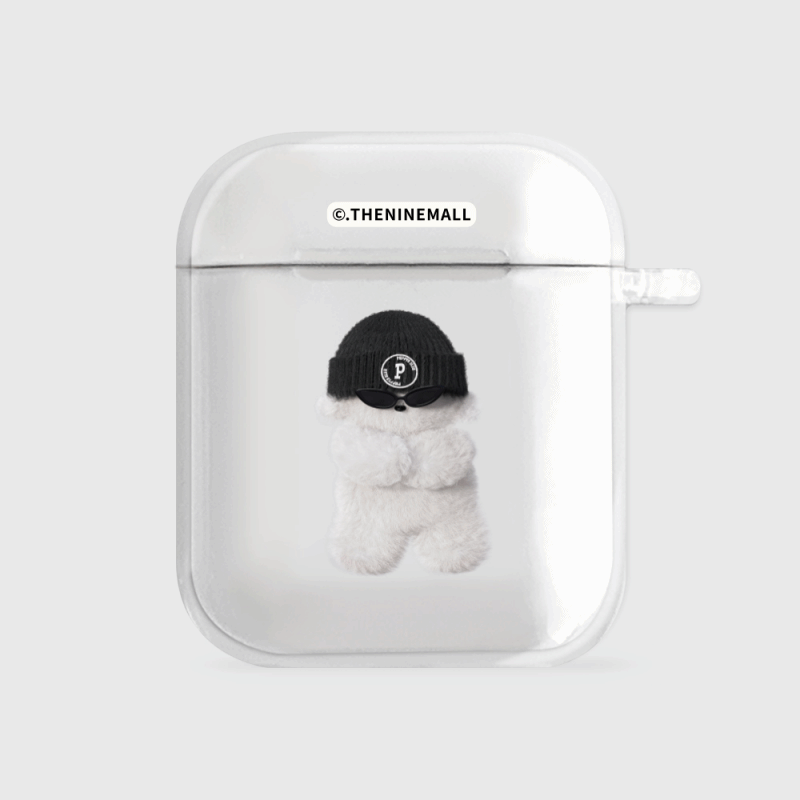 the nine mall - bad puppies club AirPods/ AirPods pro clear case