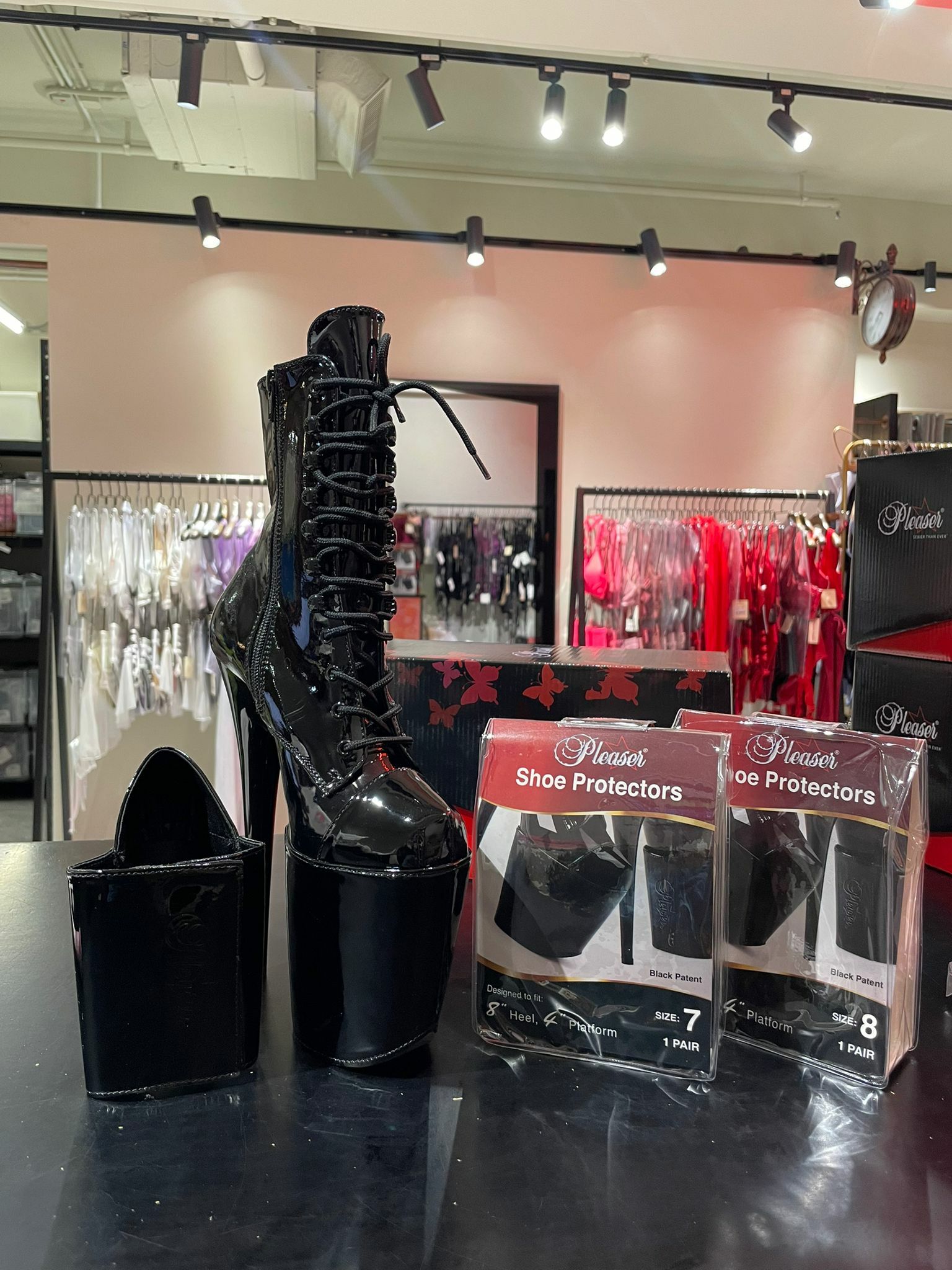 Pleaser shoe Protectors -Black