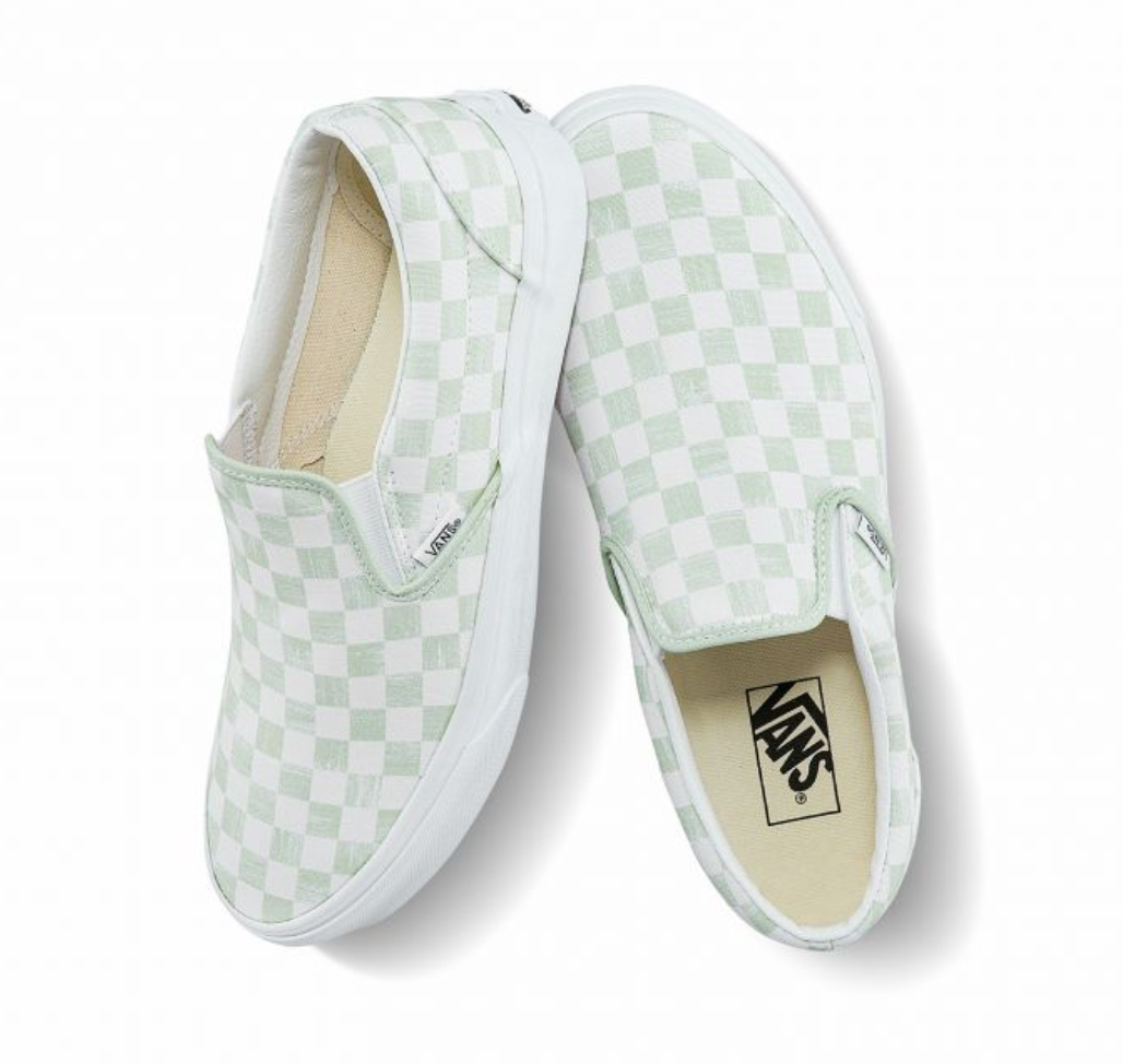 VANS CLASSIC SLIP-ON GREEN WHITE